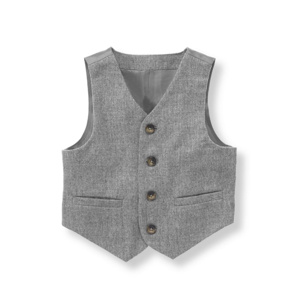 Very Nice Grey Herringbone Vest